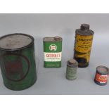 A vintage 7lb tin Castrolease Medium Grease together with a Castrolite Multigrade Oil one pint