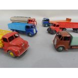 Dinky Meccano die cast commercial vehicles to include Leyland Comet, Guy flat back trucks (2), Foden