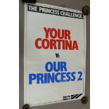 An Austin Princess dealership poster for Austin Morris c.1975 The Princess Challenge - V - Your
