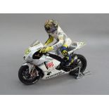 Minichamps 1:12 Yamaha YZR M1 Valentino Rossi Fiat Team MotoGP 2009 Estoril, boxed, and a