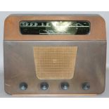 A Murphy Radio Ltd Type A170 wireless, walnut veneered case with glass fronted display