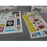 Model kits - Yamaha YZR-M1 by Airfix, Honda CBE400F Endurance by Tamiya, Starting Rider by Tamiya,