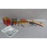 Hornby O gauge No. 1 signal cabin, part boxed (no lid and torn), together with a Watchman's Hut,