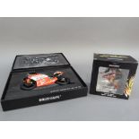 Minichamps 1:12 Aprilia 250ccm Valentino Rossi Assen GP 1998, boxed and Valentino Rossi figurine