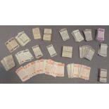 Cigarette and Trade Cards Barratt & Co Ltd, Famous Footballers, series A4, A5, A6 Barratt & Co
