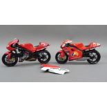 Minichamps 1:12 Yamaha YZR500 Norifumi ABE MotoGP 2002, boxed and Yamaha YZR500 No. 3 GP 2001