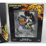 Minichamps 1:12 Valentino Rossi figurines - GP125 1997, riding with cape and wheelsyand, boxed;