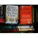 Jeffrey Archer, a collection of 22 hardback novels, several 1st editions, generally good to fine,