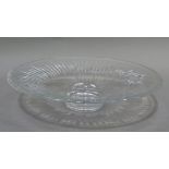 An Edinburgh crystal shallow fluted circular dish, 30.5cm diameter