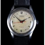 A Richard gentleman's stainless steel wristwatch c.1950s, automatic bumper 17 jewel lever