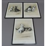 Cecil Aldin - a set of three prints: The Two Friends, The Two Sportsmen and The Two Scamps, images