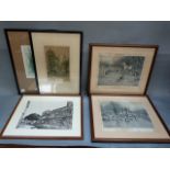 Various prints, hunting scenes, etc