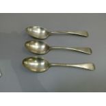 A set of three late Victorian table spoons by Edmond Johnson Sheffield 1900, approximate weight 7oz