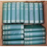 A uniform bound set of Dickens novels, c.1900-1905, green cloth, published McMillan London (17)