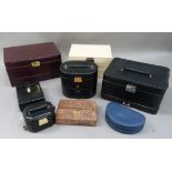 A collection of modern jewellery boxes