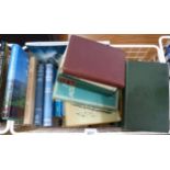 Quantity of hardback books including Winter Sport, Alpine, Memoirs of a Mountaineer, British