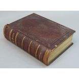 Leather bound bible by the Reverend John Brown, London Virtue and Co, City Road and Ivy Lane,