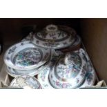 A quantity of Minton's dinnerware, printed and painted decoration; together with a mid 19th