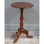 A Victorian mahogany tripod table