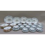 A Copeland Spode New Stone sixty eight piece dinner service comprising twelve dinner plates,