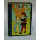 A 'Favourite Fairy Stories, Babes in the Wood' money box in the form of a book, printed tin, 14.