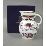 A Royal Worcester china Prince Regent jug reproduced from a design created for the Prince Regent