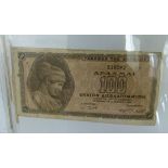 An album of approximately 70 miscellaneous banknotes