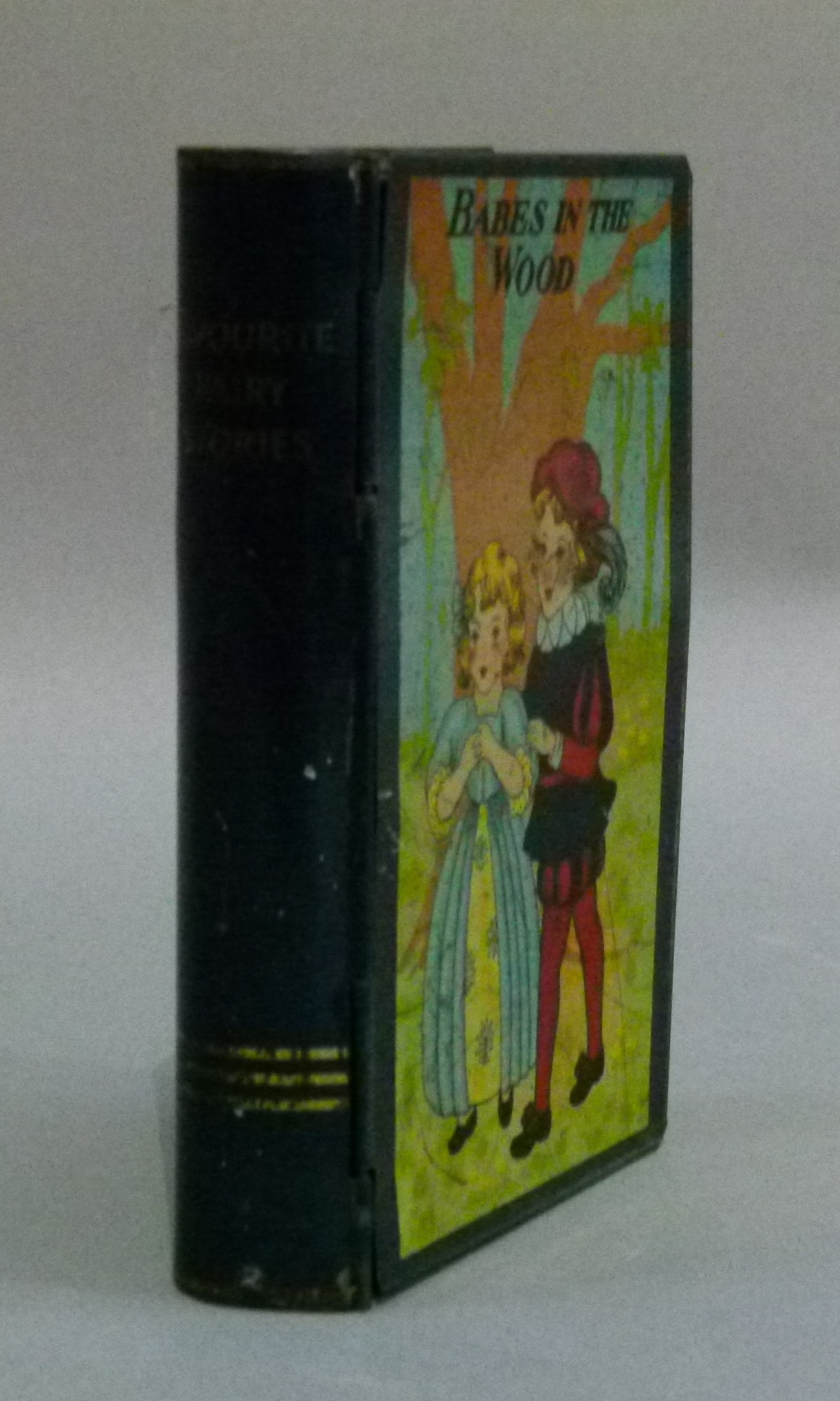 A 'Favourite Fairy Stories, Babes in the Wood' money box in the form of a book, printed tin, 14. - Image 2 of 5