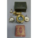 A miniature friendships sacred token book, Liverpool 1848 with six engravings, gilt cloth boards;