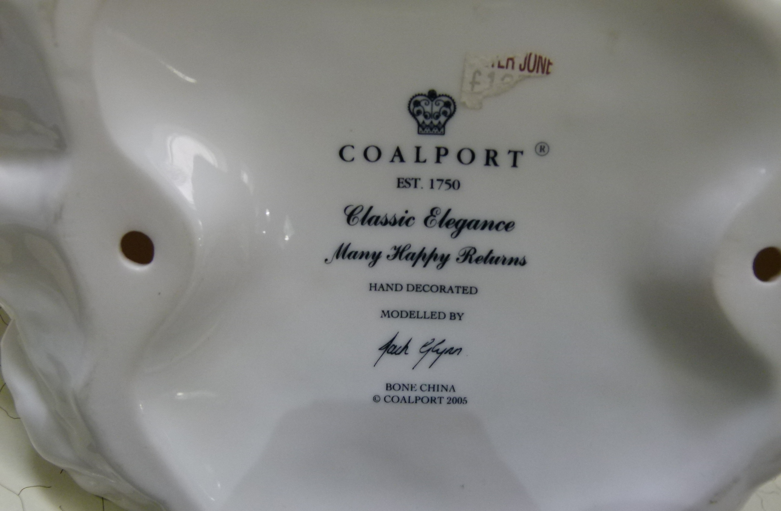 A Coalport figure - 'Many Happy Returns' from the classic elegance series modelled by Jack Glynn, - Image 4 of 5