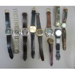 Ten ladies' and gentlemen's assorted wristwatches