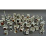 A quantity of crested china