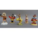 Royal Doulton Bunnykins collection Clarissa The Clown and Randolph the Ring Master, together with