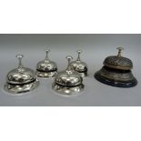Five reproduction table top bells