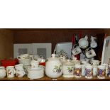A quantity of kitchen ware including Le Creuset, Worcester Evesham pattern, five trays, kitchen