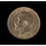 A George V half sovereign 1912