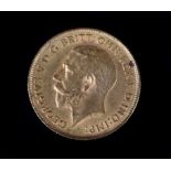 A George V half sovereign 1912