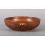 A THOMPSON OF KILBURN 'MOUSEMAN' ENGLISH OAK FRUIT BOWL, circular, carved in relief with a mouse