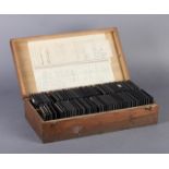 APPROXIMATELY NINETY SIX GLASS PLATE SLIDES to include: Finland, Copenhagen, Russia, other