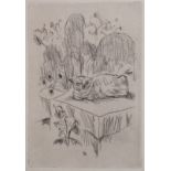 AFTER PIERRE BONNARD FRENCH (1867-1947) Le Chat, etching on buff paper, initialled within the plate,