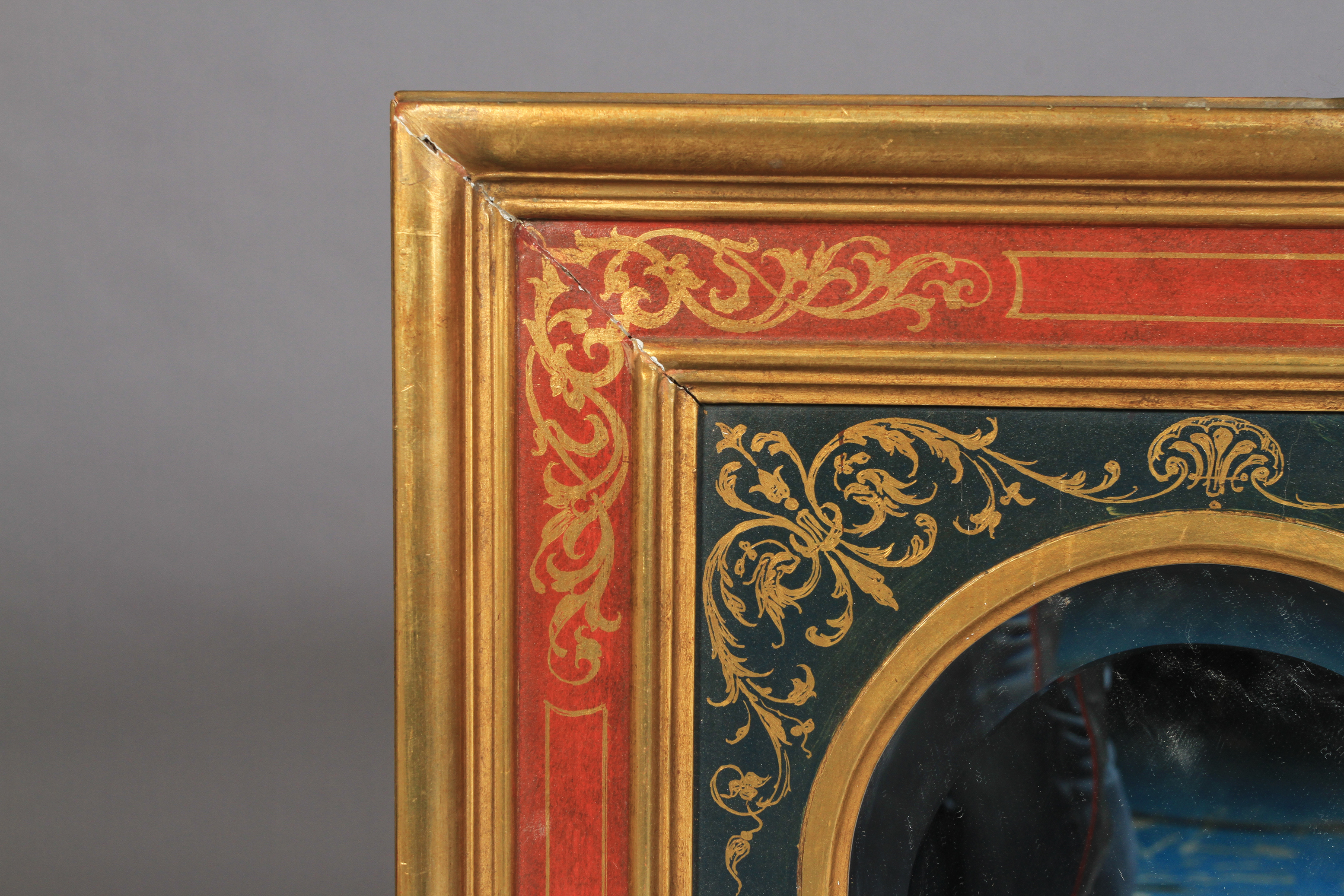 A VICTORIAN GILTWOOD FRAMED OVERMANTEL MIRROR of stepped outline, having a rectangular bevelled - Image 2 of 2