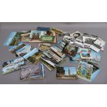 A quantity of mainly coloured postcards of Europe, souvenirs of Paris, concertina book of views, and