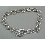 A trace link bracelet in silver by Links of London with original packaging, approximate weight 13gm