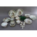 A Spode Copelands china Indian Tree part breakfast service including five breakfast cups, ten