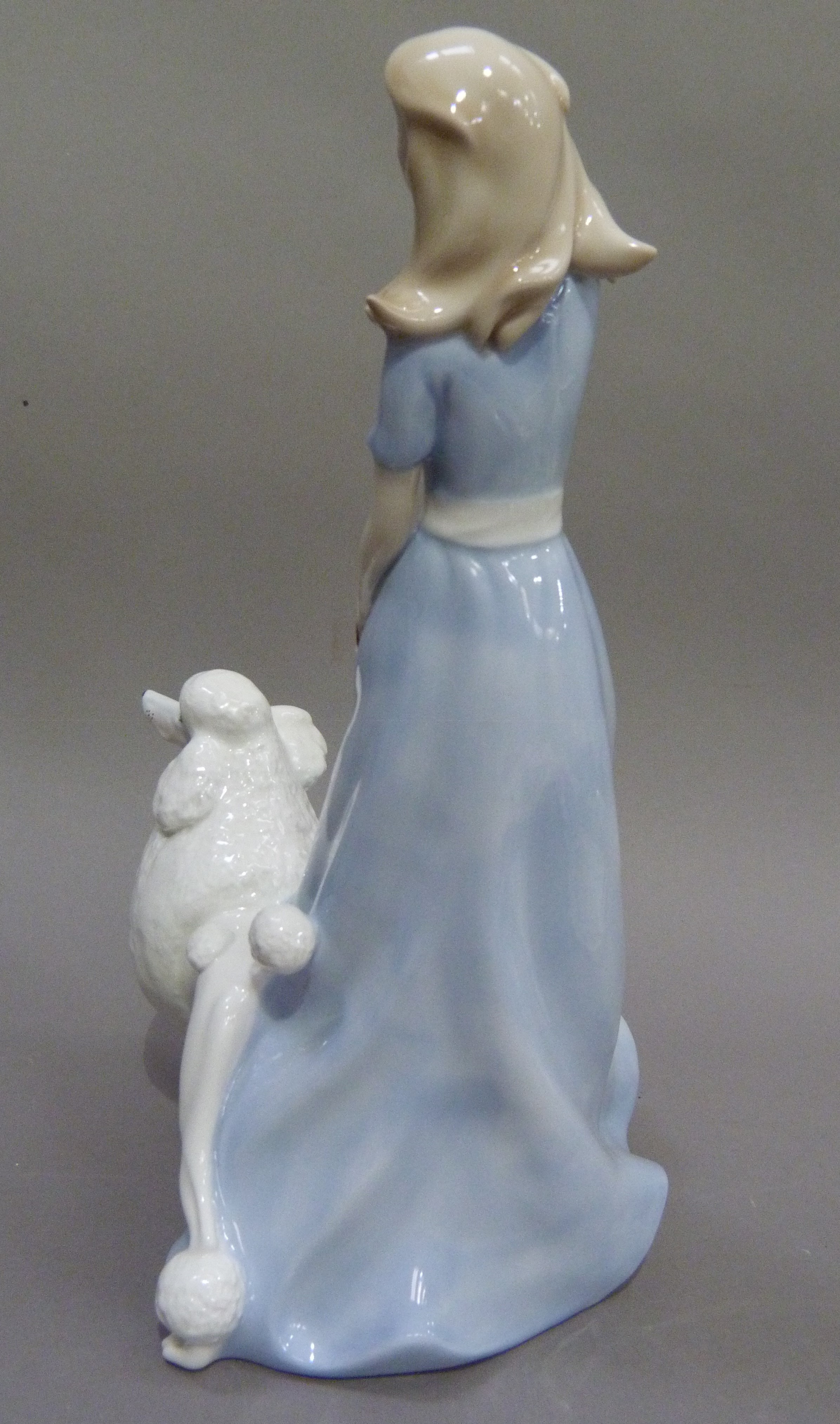 A Royal Doulton figure with a poodle, Spring Walk, boxed - Image 3 of 5