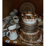 A quantity of tea ware, triple hors d'oeuvres dish, platter, etc