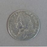 George II shilling 1758 fine