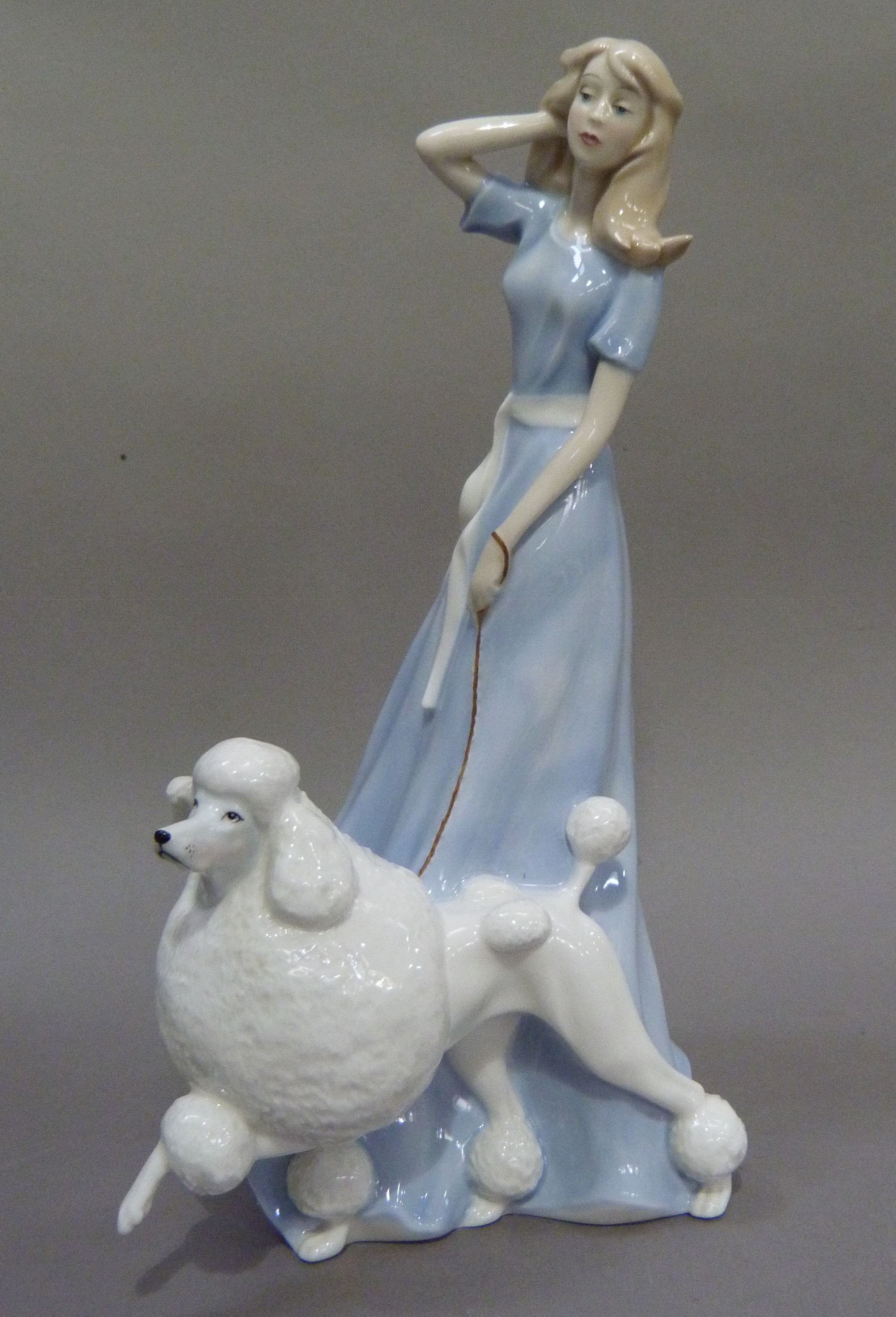 A Royal Doulton figure with a poodle, Spring Walk, boxed - Image 2 of 5