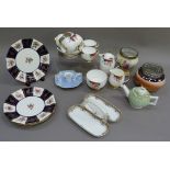 A quantity of Carlton china tea ware including, six cups, three saucers, three plates, sugar and