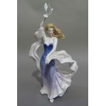 A Royal Worcester figure Mistral from The Forces of Creation series, with box, 30cm high